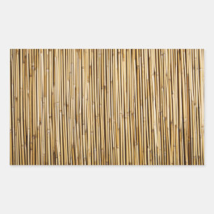 Natural Bamboo Zen Background Customized Template Rechthoekige Sticker
