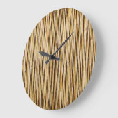 Natural Bamboo Zen Background Gepersonaliseerd Sja Grote Klok (Hoek)
