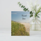 Natural Beach bedankt Briefkaart (Staand voorkant)