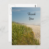 Natural Beach bedankt Briefkaart (Voorkant / Achterkant)