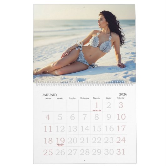 Natural Beach Calendar – Elegant & Playfull Kalender (Jan 2026)