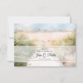 Natural Beach Deel een Geheugen Begrafenis Notitiekaartje (Voorkant)