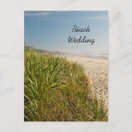 Natural Beach Wedding Save the Date Aankondigingskaart (Voorkant)