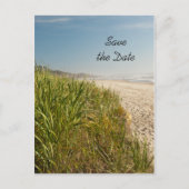 Natural Beach Wedding Save the Date Aankondigingskaart (Voorkant)