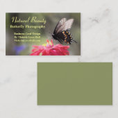 Natural Beauty Butterfly Custom Visitekaartjes (Voorkant / Achterkant)