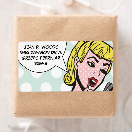  Natural Beauty Comic Book Labels (Insitu)