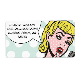  Natural Beauty Comic Book Labels