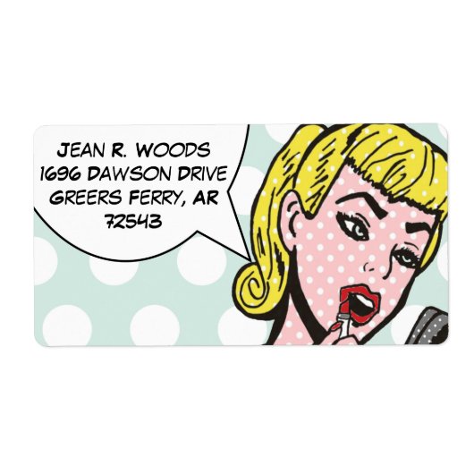  Natural Beauty Comic Book Labels (Voorkant)