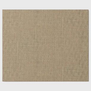 Natural Beige Burlap Cadeaupapier