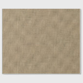 Natural Beige Burlap Cadeaupapier (Vlak)