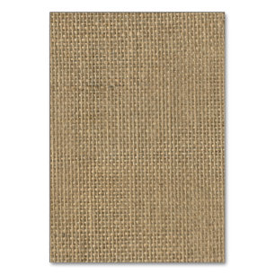Natural Beige Tan Jute Burlap-Rustic Cabin Wedding Kaart