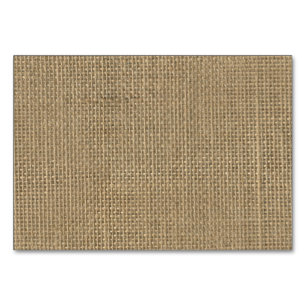 Natural Beige Tan Jute Burlap-Rustic Cabin Wedding Kaart
