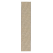 Natural Beige Tan Jute Burlap-Rustic Cabin Wedding Medium Tafelloper (Voorkant)