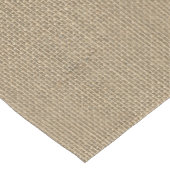Natural Beige Tan Jute Burlap-Rustic Cabin Wedding Medium Tafelloper (Hoek)