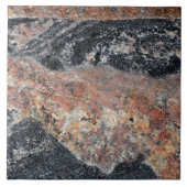 Natural Black and Peach Rock Textern Foto Tegeltje (Voorkant)