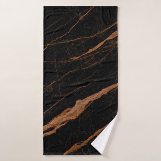 natural black emperador marble texture background badhanddoek (Badhanddoek)