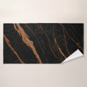 natural black emperador marble texture background badhanddoek (Badhanddoek)