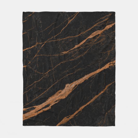 natural black emperador marble texture background  fleece deken (Voorkant)