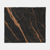 natural black emperador marble texture background  fleece deken (Voorkant (Horizontaal))