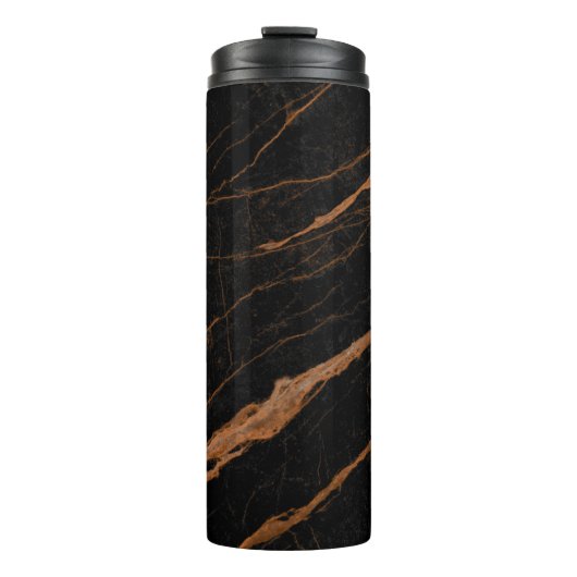 natural black emperador marble texture background thermosbeker (Voorkant)