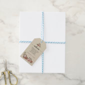 Natural Boho Cotvoordcore Floral Wedding Welcome Cadeaulabel (Met Touw)