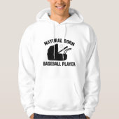 Natural Born Baseball Player Hoodie (Voorkant)