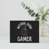 Natural Born Gamer Briefkaart (Staand voorkant)