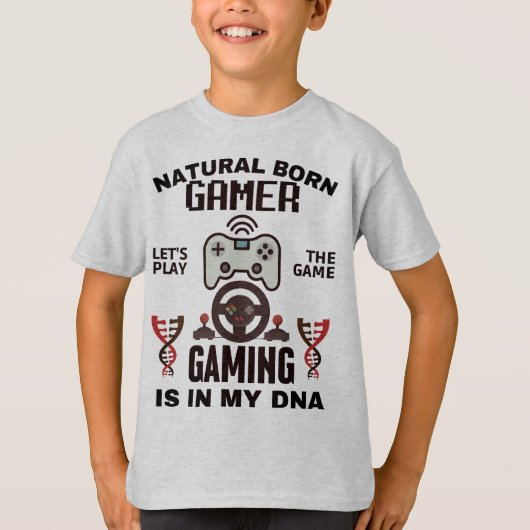 Natural Born Gamer T-shirt (Voorkant)