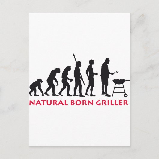 Natural Born Griller 2c Briefkaart (Voorkant)