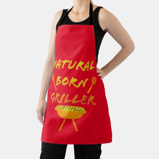 Natural Born Griller Apron Schort (Insitu)
