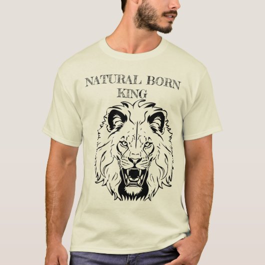 Natural Born King - Lion Crown T-shirt (Voorkant)