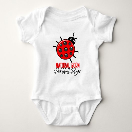 🐞 Natural Born Pickleball Player Romper (Voorkant)