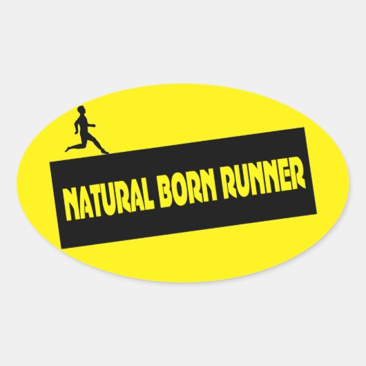 Natural Born Runner - Running Stickers (Voorkant)