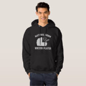 Natural Born Soccer Player Hoodie (Voorkant volledig)
