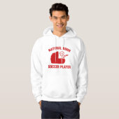 Natural Born Soccer Player Hoodie (Voorkant volledig)
