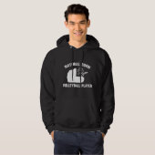 Natural Born Volleyball Player Hoodie (Voorkant volledig)