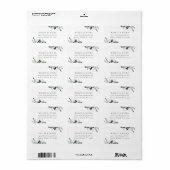Natural Botanic Greenery Address Label (Full Sheet)