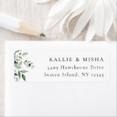 Natural Botanic Greenery Address Label (Insitu)