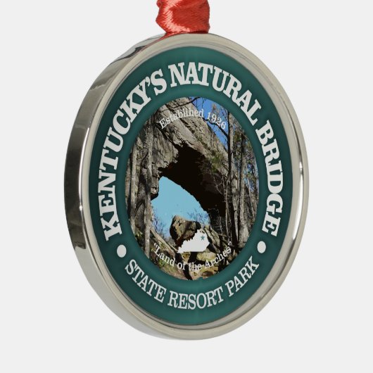 Natural Bridge SRP Metalen Ornament (Rechts)