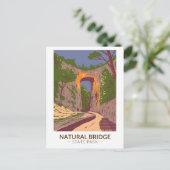 Natural Bridge State Park Virginia  Briefkaart (Staand voorkant)