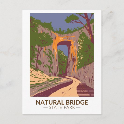 Natural Bridge State Park Virginia  Briefkaart (Voorkant)
