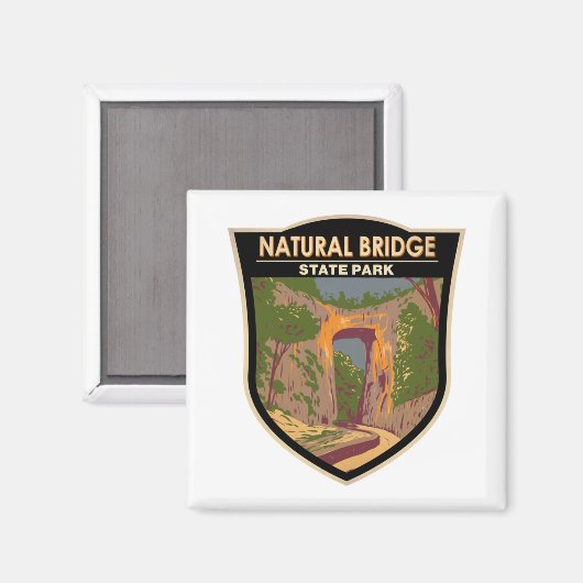 Natural Bridge State Park Virginia  Magneet (Voorkant / Achterkant)