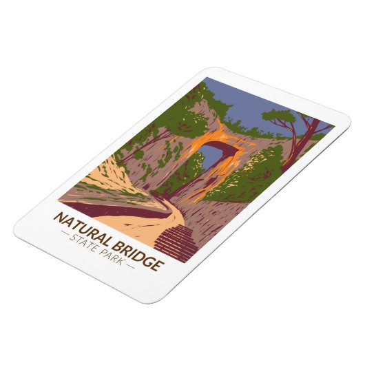 Natural Bridge State Park Virginia  Magneet (Linkerzijde)