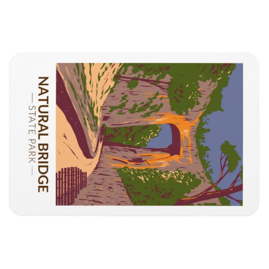 Natural Bridge State Park Virginia  Magneet (Horizontaal)