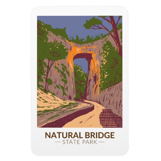 Natural Bridge State Park Virginia  Magneet (Verticaal)