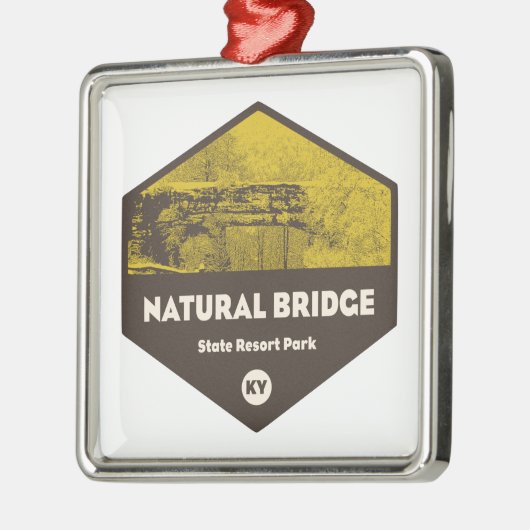 Natural Bridge State Resort Park Kentucky Metalen Ornament (Links)