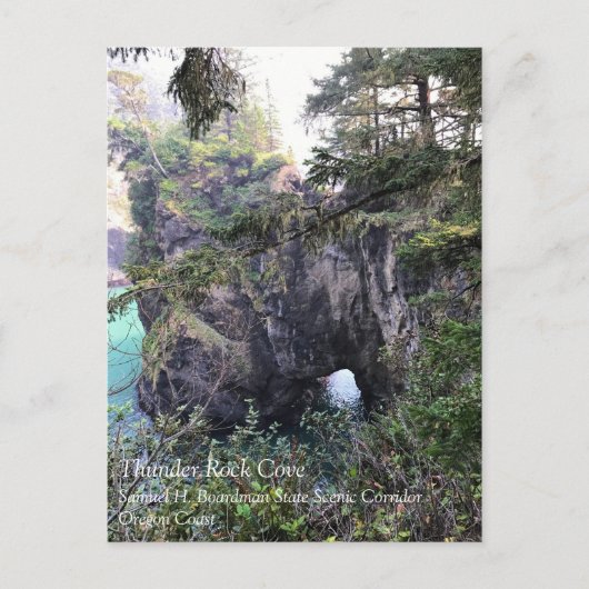 Natural Bridge, Thunder Rock Cove, Oregon Briefkaart (Voorkant)