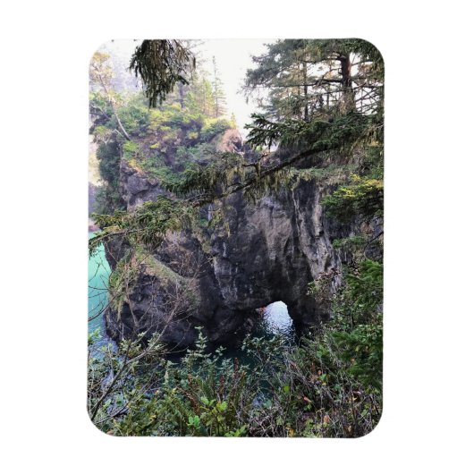 Natural Bridge, Thunder Rock Cove, Oregon Magneet (Verticaal)