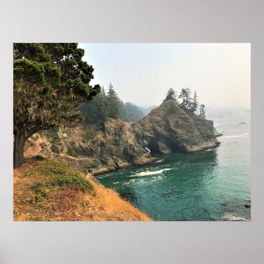 Natural Bridge, Thunder Rock Cove, Oregon Poster (Voorkant)
