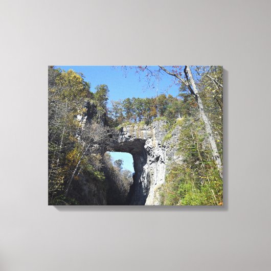 Natural Bridge, Virginia Canvas Afdruk (Voorkant)